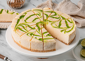 Lime Swirl Cheesecake